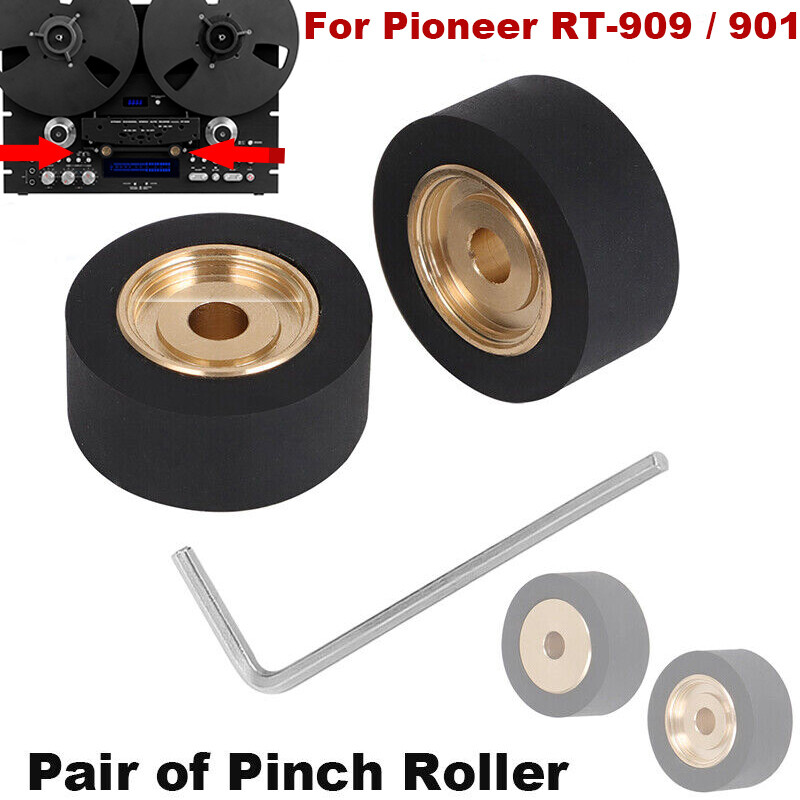 For Pioneer RT-909 / 901 Reel to Reel Tape Deck Pinch Roller Assembly w/ Wrench
