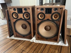 Pair Vintage 1970’s Pioneer CS-99A 5 -Way Wood Floor Lattice Speakers
