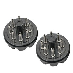 New 2pc Bakelite Octal 8pin Tube Base For 6sn7 El34 Power Plug Black