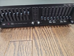 ADC SOUND SHAPER TEN SS-10 STEREO FREQUENCY GRAPHIC EQUALIZER Untested. L1