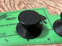 pair 2 rubber reel table spindle hold-down knobs Ampex Telex Otari+