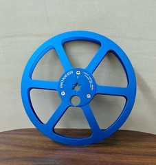 7 Inch Metal Reels Aluminum Pair For Pioneer Reel To Reel Deck RT-707 Blue