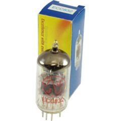 Vacuum Tube, 12DW7 / ECC832, JJ Electronics, Dual Triode, Standard Pins, Preamp