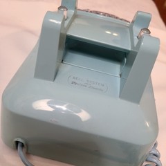 Lt Blue Rotary Dial Desk Phone by Bell Systems Western Electric 2-66 USA CD 500