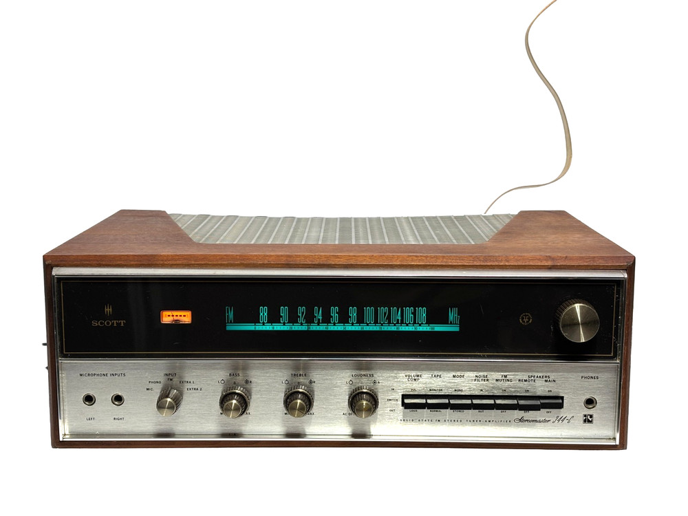 Vintage H.H. Scott Stereomaster 344-C FM Stereo Receiver WORKING Walnut Case