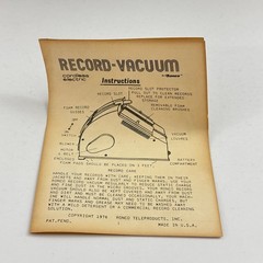 1976 Ronco Record Vacuum Complete In Box WORKS PROOF As Seen On TV Ron Popeil