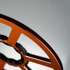 Studevox 10.5″ Edge Polished Orange Aluminium Tape Reel For Reel Tape Recorders