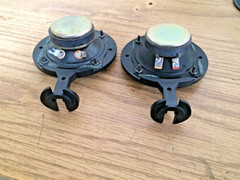 Pair Vintage Micro Acoustics 2″ Tweet 10/20 watt 8Ω Speaker 3 5/8 OD Nice Works