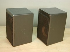 80’s ICS HiFi 880 – MINI CAST ALUMINUM 3 WAY SPEAKERS -Realistic Minimus 7 style