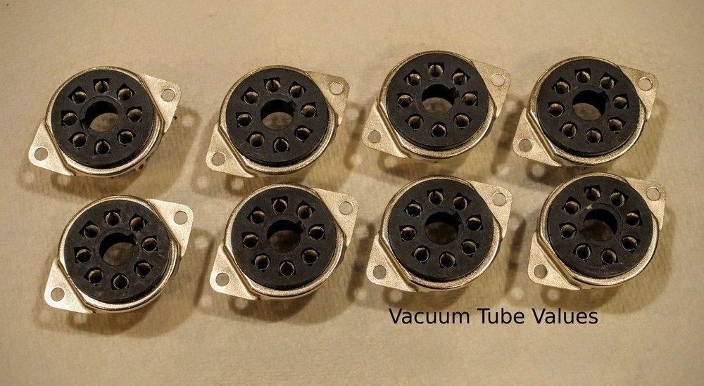 CELANEX 8 pin Octal Vacuum Tube Socket TOP BOTTOM MOUNT 8PINCLX 8 PCS MCINTOSH