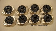 CELANEX 8 pin Octal Vacuum Tube Socket TOP BOTTOM MOUNT 8PINCLX 8 PCS MCINTOSH