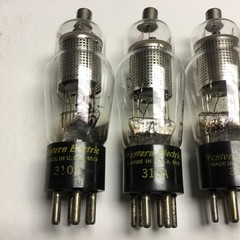 310A WESTERN ELECTRIC Vacuum Tubes Lot of 4 Tubes TV-7 Tested