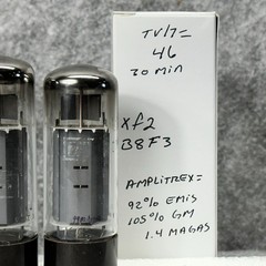 MATCHED PAIR MULLARD 6CA7 EL34 TUBES xf2 B8F3 TV/7 and Amplitrex Tested 100%