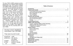 Teac A-3440 Tape Deck OWNER’S MANUAL and SERVICE MANUAL