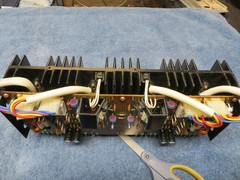 PIONEER SX1050 STEREO RECEIVER FULL DRIVER BOARD/OUTPUTS & HEAT SINK AWH-047