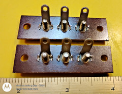 NOS H.H. Smith® #873 Phenolic Terminal Strips (2 pcs) Antenna/Speaker Terminal