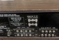 Vintage Sherwood S-7010A AM/FM Stereo Receiver For Parts/Repair