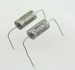 New Qty 2 Matched Pair Sprague Vitamin Q .22uF 300V PIO Capacitors NOS USA 1965
