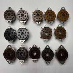 Lot of 14 VINTAGE CINCH 8 Pin OCTAL VACUUM TUBE AMP PARTS SOCKETs 8-PIN