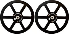 One Pair Pioneer Blue 7” Tape Reel Light Metal Aluminum Take Up Reel