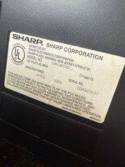 Sharp 19 inch Color TV 19N-M100 Year 2000 TESTED Working