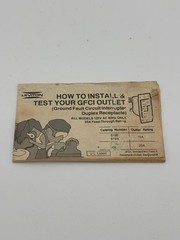 Vintage Service Manual Leviton Testing GFCI Outlet 1976