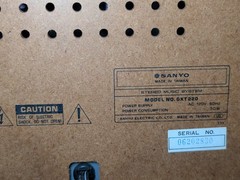 Vintage Sanyo GXT 220 Stereo Music System Turntable Cassette Repair Parts