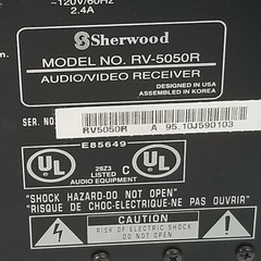 SHERWOOD A/V Receiver RV-5050R with Remote Tested- Works
