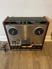 VINTAGE TEAC A-3300SX STEREO REEL TO REEL PLAYER TAPE DECK WORKS **check Photos