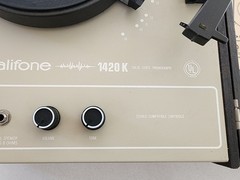 Vintage Califone 1420K Phono Solid State Record Player tested, runs! Read desc!