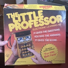 Vintage Texas Instruments Little Professor 1976 Box/Book Works Clean Battery Too