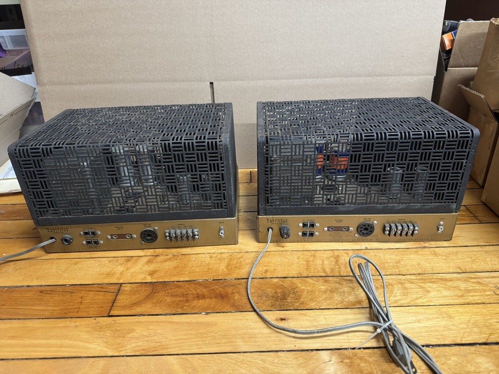Heathkit W5M Mono Tube Amplifier Pair Need Tubes