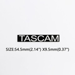TASCAM BR-20 Tape Deck logo Badge Custom Aluminum 53.8mm(2.12″)X8.8mm(0.34″)