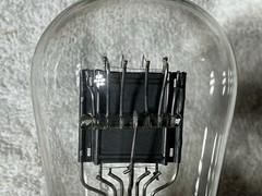 National Union 483 Type 45 Globe Tube 5 Volt Power Triode Black Plate Engraved