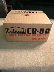 Rare CALRAD CR-8A 8″ Full Range High Fidelity Speaker & Org. Box Japan