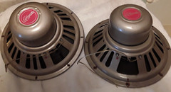Pair of Vintage Lafayette 12″ Coaxial Full-Range Speakers 8 Ohms – TESTED