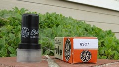 6SC7 GE Dual Triode Tube-Tested-1976 Production-Fender Amps-Free Ship in US