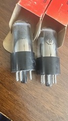 Matched Pair 6W6GT NOS RCA Black Plate Beam Power Tubes