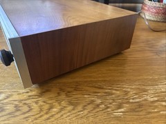 Realistic TM-90 Solid State AM FM Stereo Tuner Vintage Wood Wooden Case Japan