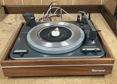 Vintage Garrard A70 Turntable With Clear Molded Dust Cover
