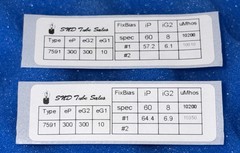TWO Amperex 7591A Tubes / Amplitrex Tested Good Pair / 1979 World Globe Logo
