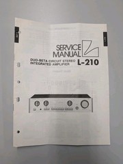 Luxman L-210 Duo Beta Circuit Stereo Integrated Amp Service Manual D-5120