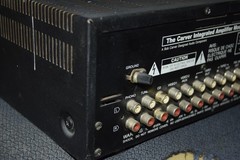 Carver CM-1090 Integrated Stereo Amplifier **Tested w/ LED Red Light Upgrade**