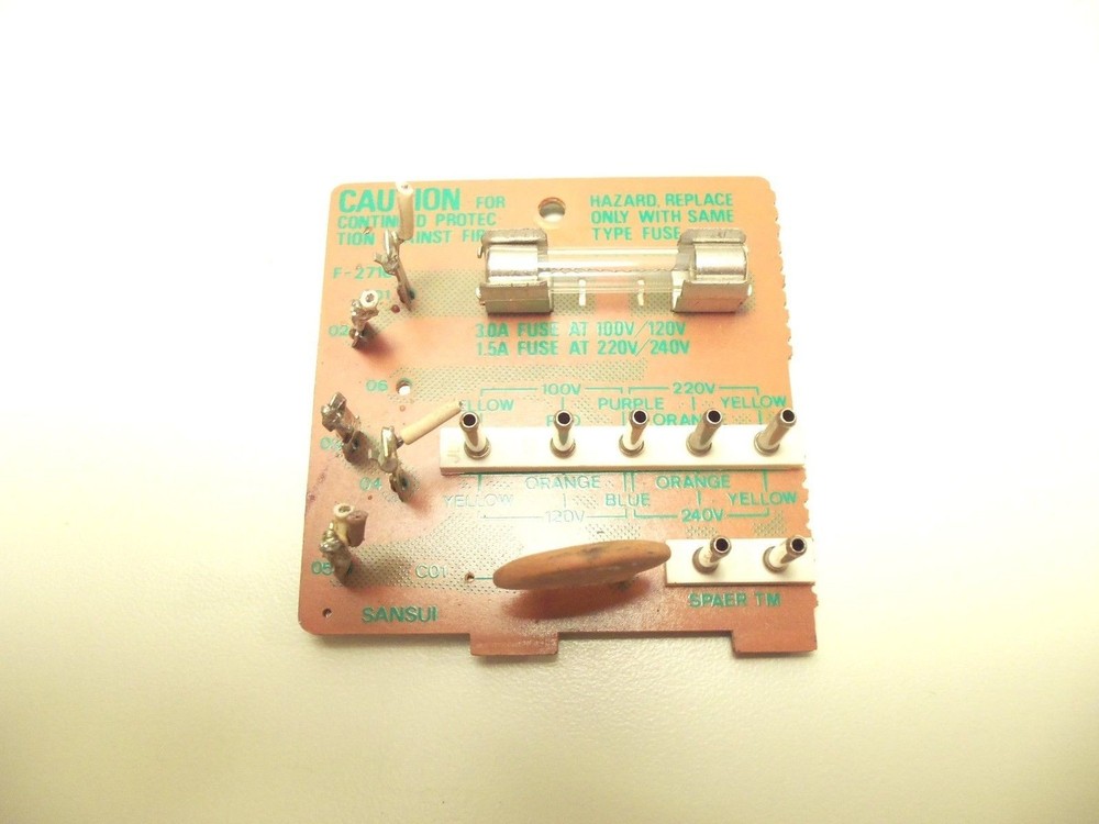 SANSUI G-3000 RECEIVER PARTS – board – voltage selector F-2716