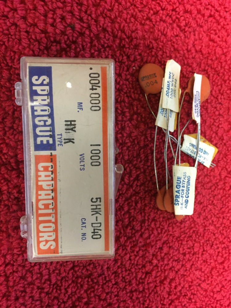 SPRAGUE 5HK-D40 .004000 1000V DISC CAPACITORS 5 PCS