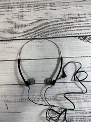 Vintage Radio Shack Nova-37 In Ear Folding Headphones with Box and Instructions