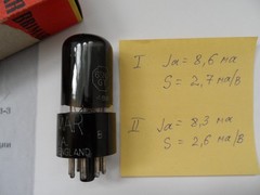 Brimar 6SN7GT Black Glass Valve Tube