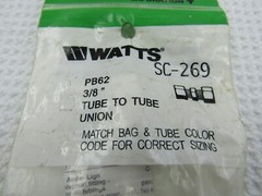 Watts SC-269 3/8″ Tube to Tube Union