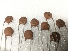 10X Mial 1000M X5F Ceramic disc capacitors Lot of 10 New nos