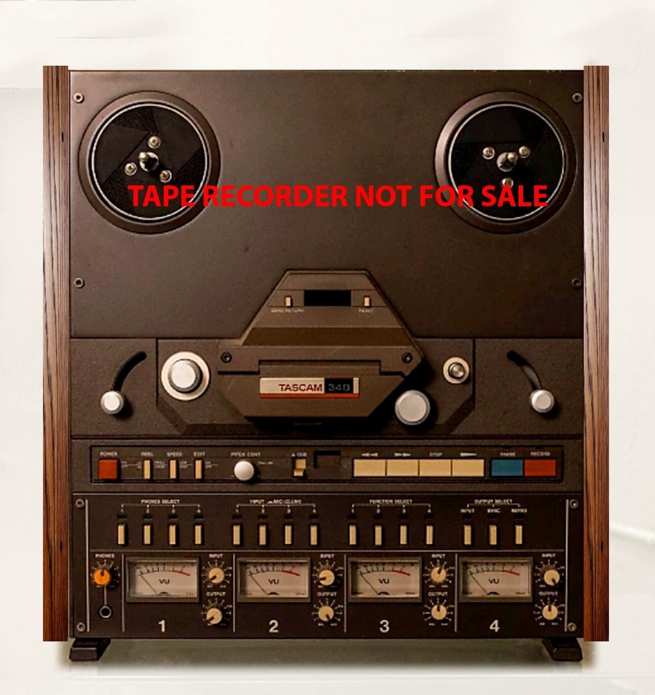 TASCAM 32, 34B Reel to Reel NATURAL WOOD SIDE PANELS